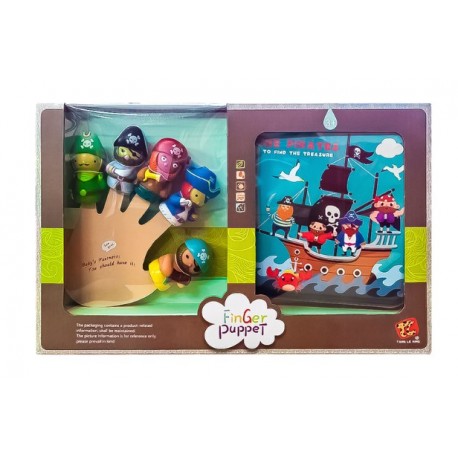 SET DE TITERES DE DEDO PIRATA