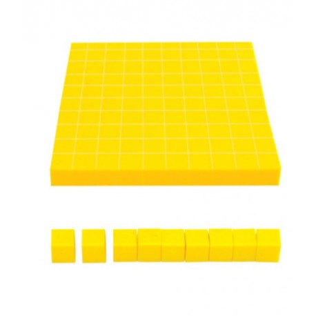 BASE 10 CON CUBO TRANSPARENTE