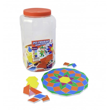 BOTE CON 250 FIGURAS GEOMETRICAS