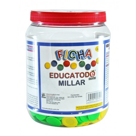 BOTE DE FICHA EDUCATODO MILLAR